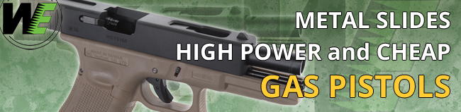 Pistols and rifles from WE Tech | AirsoftGuns