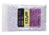 Airsoft BBs, 0.25g, 6mm, 2200rd, Excel