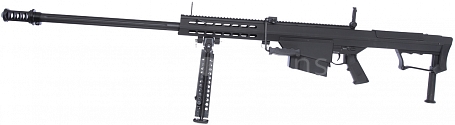 Barrett M107A1, black, bipod, Snow Wolf, SW-013