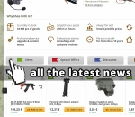 A lot of airsoft news like WE guns, upgrade parts SHS, tactical accesories and equipment