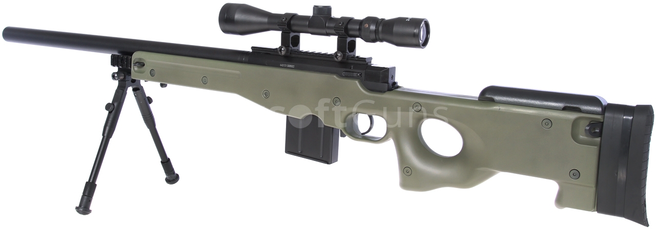 WELL L96 Bolt Action Airsoft Sniper Rifle w/ Folding Stock Tan